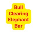 Bull Clearing Elephant Bar