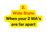 2 Wide State When your 2 MA s are far apart